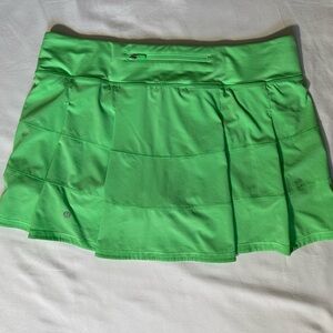 Lululemon Pace Rival MR Skirt *Tall Size 12 Pistachio Green Lined Golf Tennis 🎾
